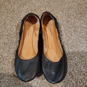 Time and Tru Women's Black Ballet Flats Size 8.5 Memory Foam